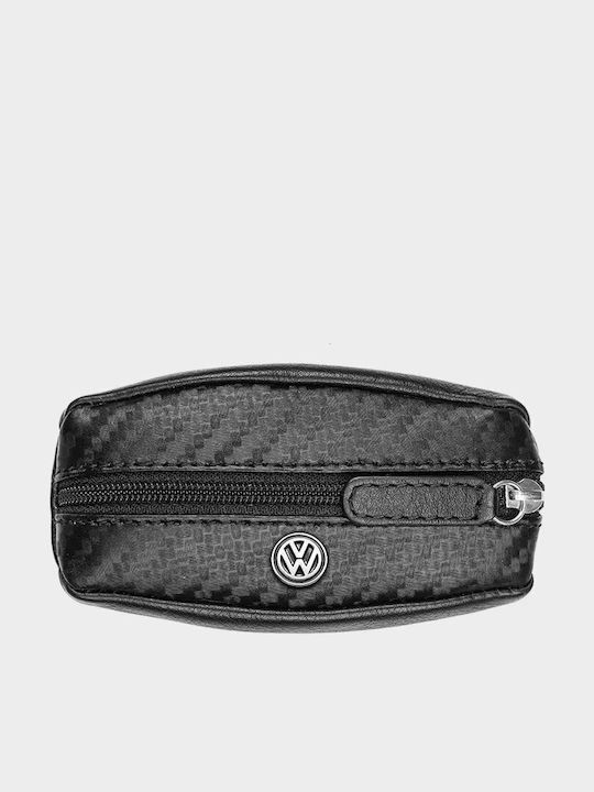 Volkswagen Leder Schlüsselhalter Schwarz
