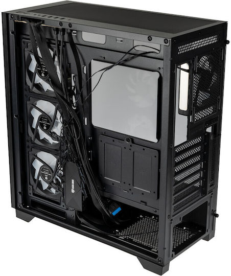 Kolink Unity Peak ARGB Gaming Midi Tower Computer Case with Side Window Black