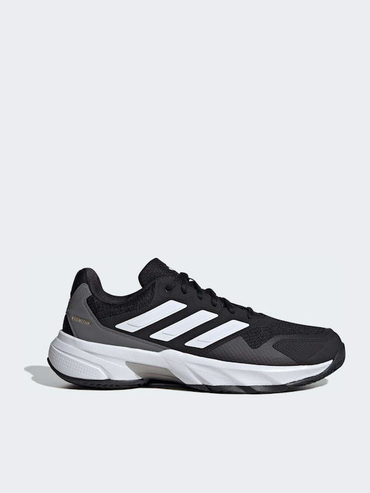 adidas Courtjam Control 3 Ανδρικά Παπούτσια Τένις για Χωμάτινα Γήπεδα Μαύρα