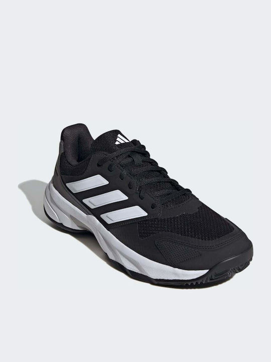 adidas Courtjam Control 3 Ανδρικά Παπούτσια Τένις για Χωμάτινα Γήπεδα Μαύρα