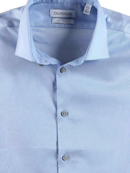 Calvin Klein Men's Shirt Long Sleeve Blue