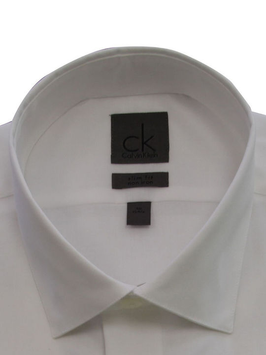 Calvin Klein Men's Shirt Long Sleeve White