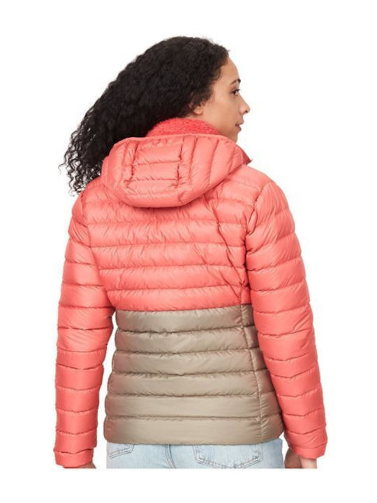 Hoody Women's Sports Jacket for Winter with Hood Pink