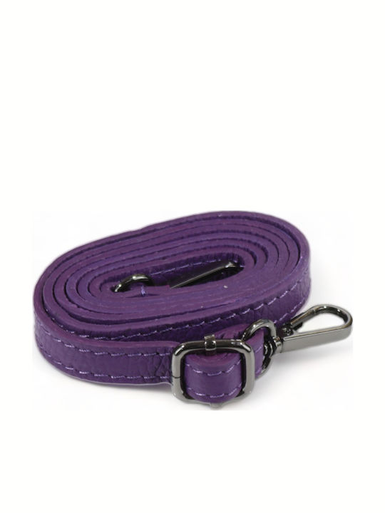Leder Damentasche Schultertasche Lila