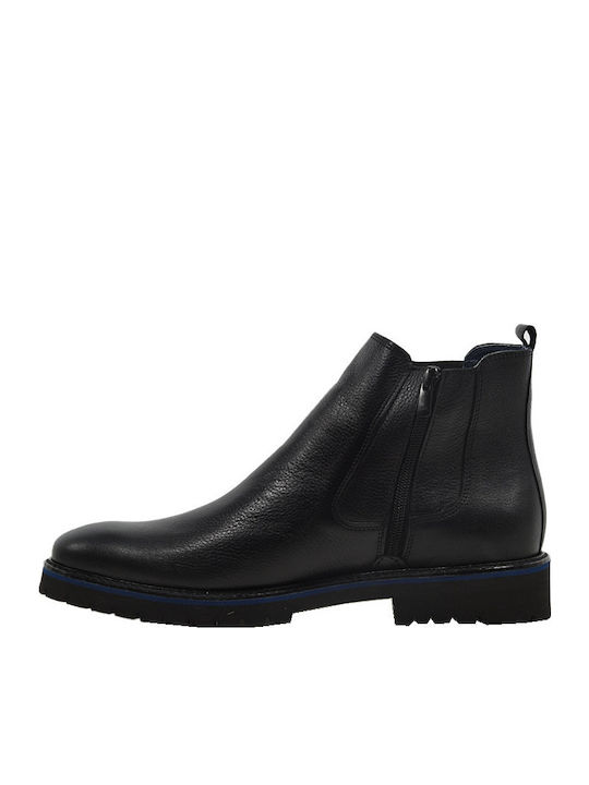 Leder Schwarz Herrenstiefel