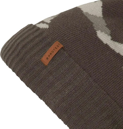 Beanie Unisex Σκούφος Πλεκτός σε Γκρι χρώμα