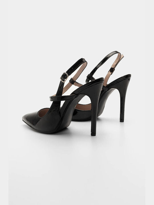 Luigi Patent Leather Black High Heels