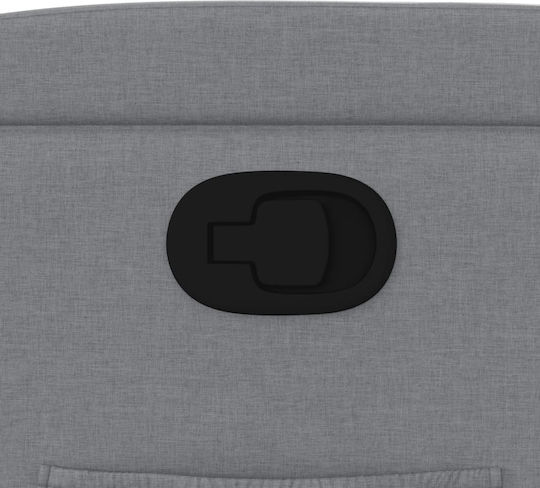 Relax Armchair with Footstool Light Grey 77x94.5x100cm
