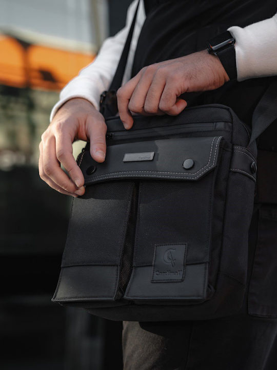 Herrentasche Schulter / Crossbody Schwarz