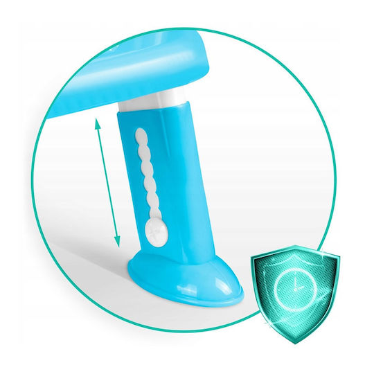 Ricokids Toddler Toilet Seat with Footrest and Handles Light Blue