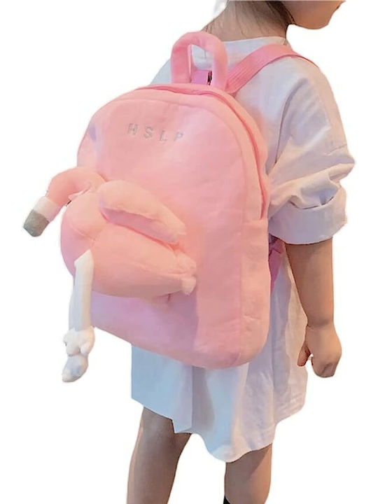 Queen Mother Flamingo School Backpack For Elementary Class Pink