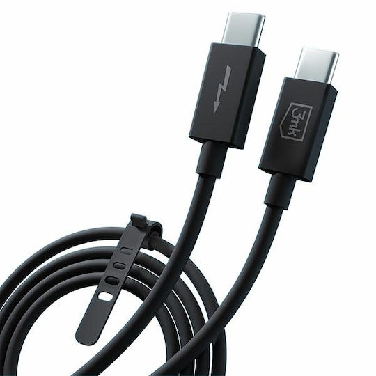 3MK Hyper Thunderbolt 3 Cable 240W Μαύρο 1m