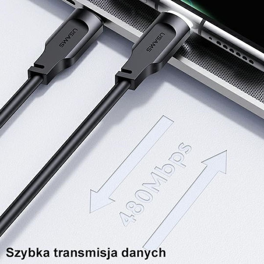 Usams US-SJ567 USB 2.0 Kabel USB-C männlich - USB-C 100W PD Lila 1,2m SJ567USB03