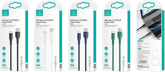 Usams Usams US-SJ501 USB 2.0 Kabel USB Typ-C männlich - USB-A Blauer 1m SJ501USB03