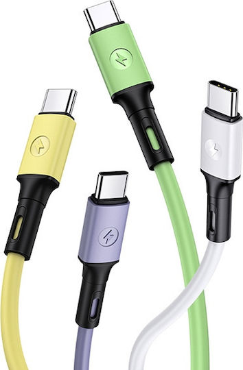Usams US-SJ436 USB 2.0 Kabel USB Typ-C männlich - USB-A Gelbe 1m SJ436USB03