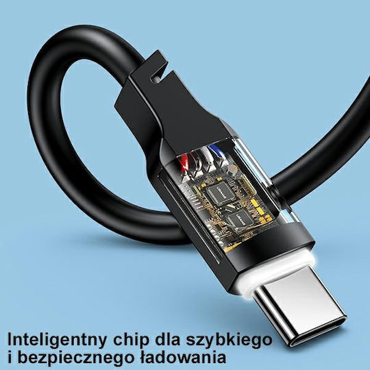 Usams US-SJ567 USB 2.0 Kabel USB-C männlich - USB-C 100W PD Grüne 1,2m SJ567USB04