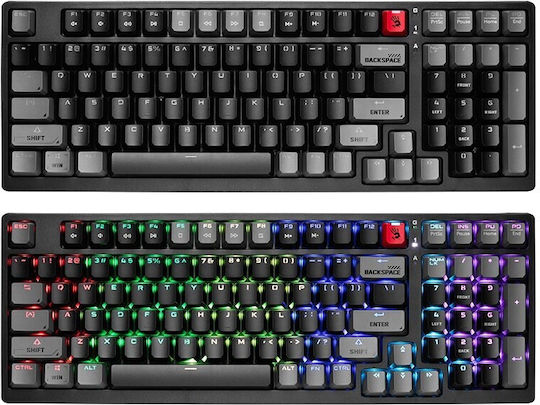A4Tech Bloody S98 Gaming Mechanische Tastatur mit Benutzerdefiniertes Rot Schaltern und RGB-Beleuchtung (Englisch US) Sports Red