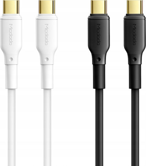 Mcdodo Regular USB 3.0 Cablu USB-C bărbătesc - USB-C 100W Alb 1.2m (CA-8350)