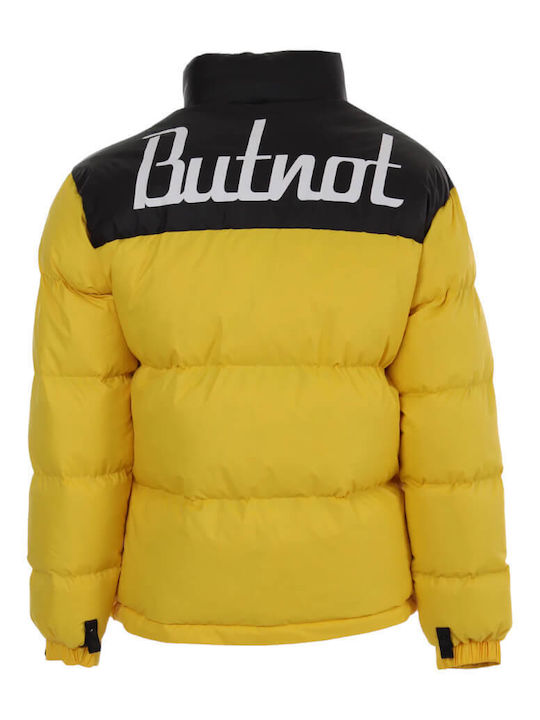 But Not Men's Winter Bomber Jacket Yellow