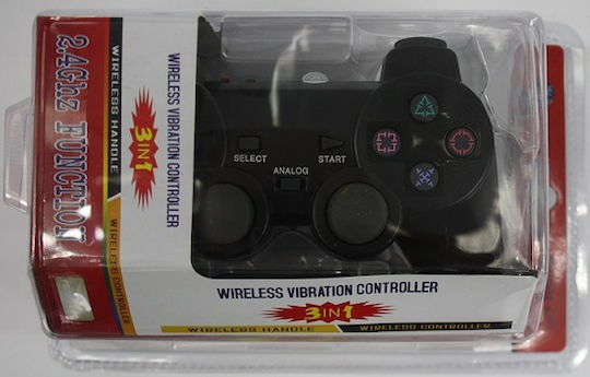 Ασύρματο Gamepad για PS3 / Xbox 360 / Android / PC Μαύρο