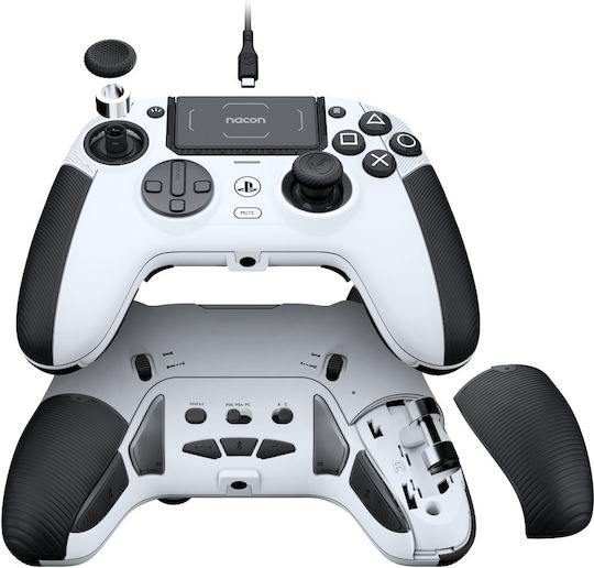 Nacon Revolution 5 Pro Wireless & Wired Gamepad with Hall Effect Sticks for PC / PS4 / PS5 White