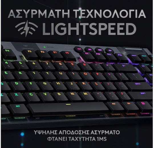 Logitech G915 TKL Wireless Gaming Mechanical Keyboard Tenkeyless with GL Tactile switches and RGB lighting (English US)