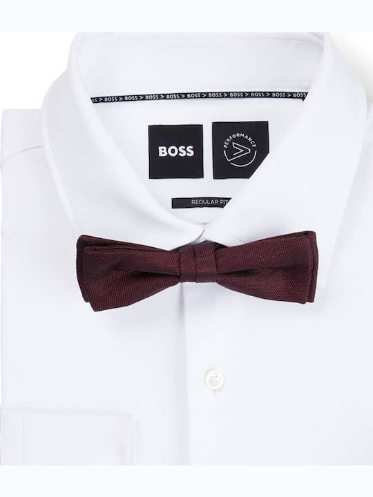 Boss Papion din matase Burgundy