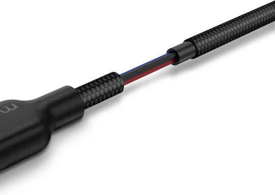 Mophie Charge Stream Плетена USB-A към Lightning кабел 30W Бял 1м (409912822)