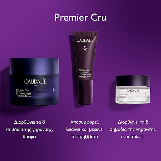 Caudalie Premier Cru Σετ Περιποίησης για Ενυδάτωση & Αντιγήρανση 3τμχ