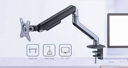 Gembird MA-DA1-05 Schreibtisch Ständer Bildschirm bis zu 32" mit Arm