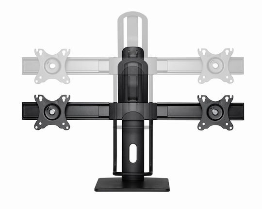 Gembird MS-D2-01 Επιτραπέζια Βάση για 2 Οθόνες έως 27"