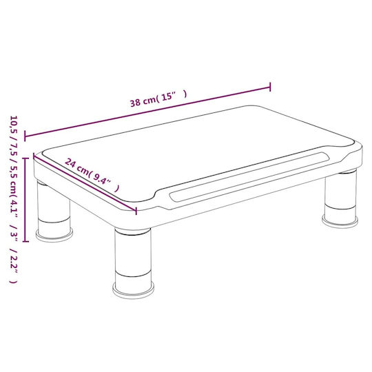 vidaXL Desktop Stand Monitor (51724)