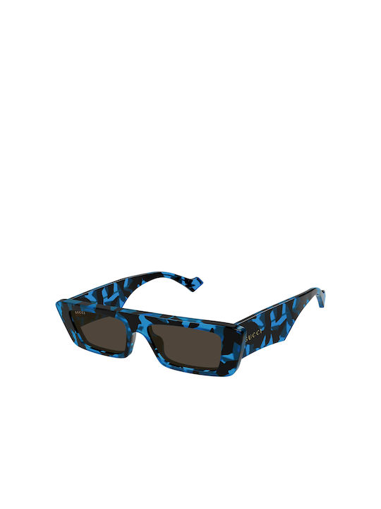 Gucci Sonnenbrillen mit Blau Schildkröte Rahmen und Schwarz Linse GG1331S 004