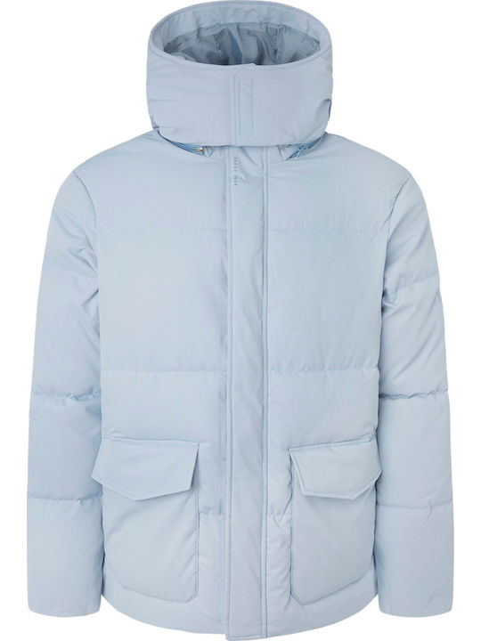 Winter Jacket Puffer Bleach Blue