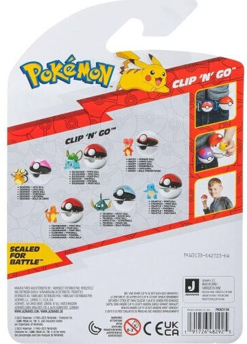 Jazwares Clip'n'Go Pokemon Magby για 4+ Ετών 5εκ.