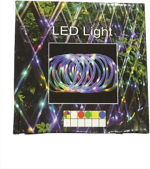 Țeavă luminată 200 Becuri Baterie RGB cu Programe 20m IP66