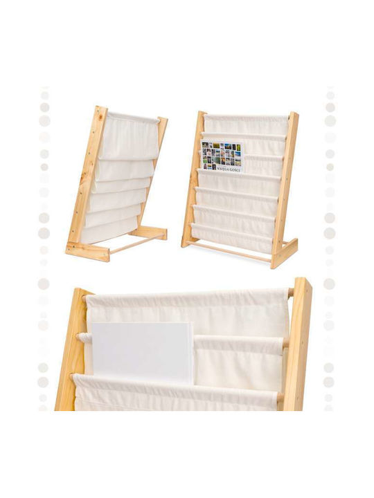 Bibliotecă pardoseală Lemn Alb 79x30x62.5cm