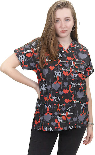 Northcure Heart Rhythm Unisex Σετ Ιατρικό Παντελόνι και Μπλούζα Πολύχρωμο