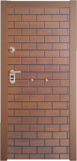 Ασφαλείας Laminate Καφέ
