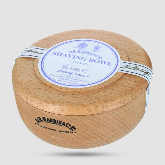Dr. Harris & Co. Ltd Lavender Σαπούνι Ξυρίσματος σε Ξύλινο Μπολ 100gr