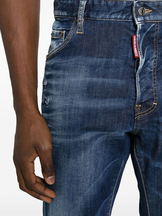 Cool Guy Pantaloni Jeans pentru Bărbați Albastru