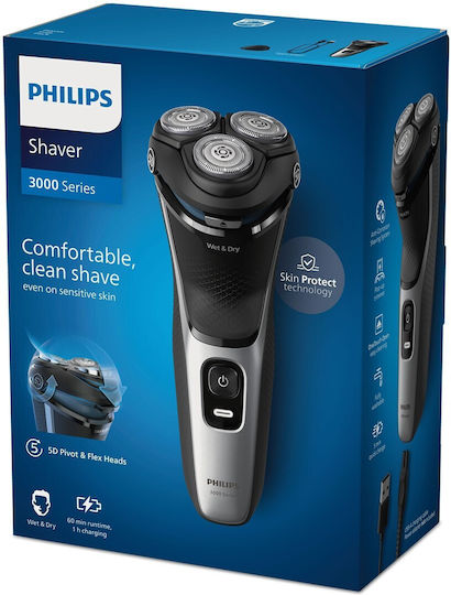 Philips Series 3000 S3143/00 Rotating Electric Shaver Face Rechargeable