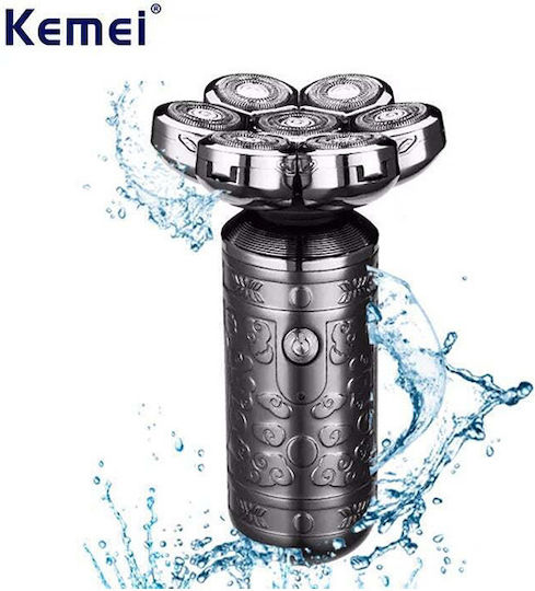 Kemei KM-1525 Περιστρεφόμενη Ξυριστική Μηχανή Προσώπου Επαναφορτιζόμενη
