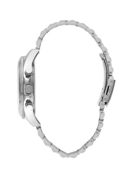 Lee Cooper Bracelet Ceas Baterie cu Argintiu Brățară metalică