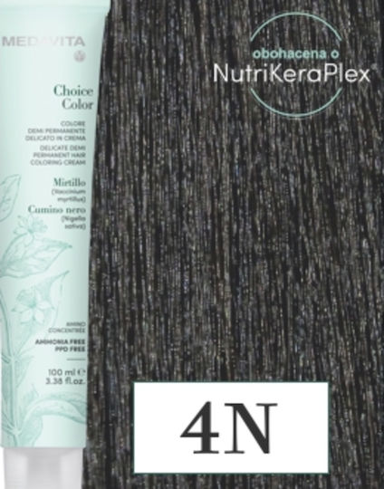Medavita Choice Color Полуперманентна Боя За Коса Без Амоняк C.4N Кестеняво Натурално Светло 100ml