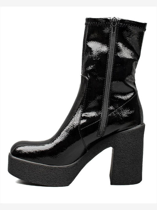 Zakro Collection Leder Damenstiefel Schwarz