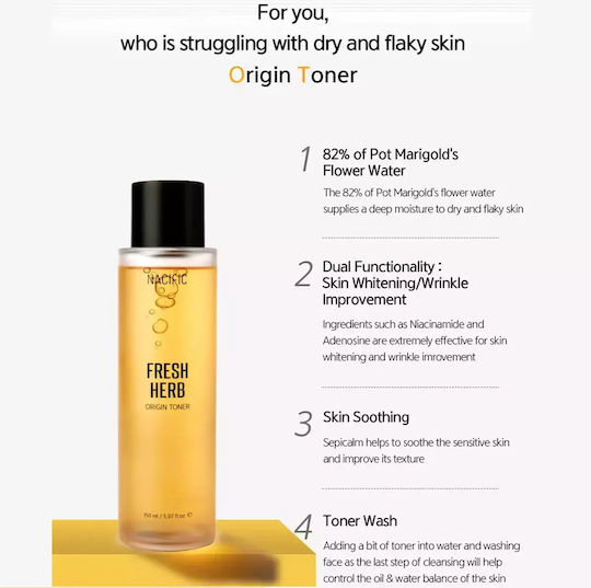 Nacific Fresh Herb Origin Facial Toner with Niacinamide 150ml