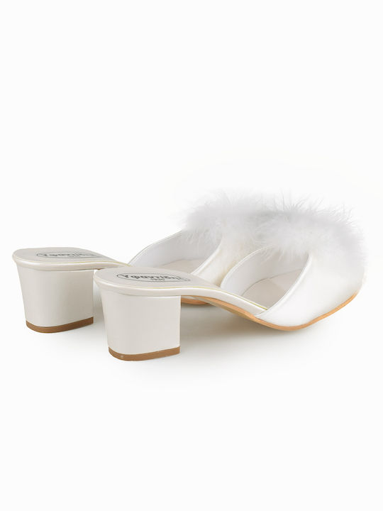 Yfantidis Winter Women's Slippers Εκρού