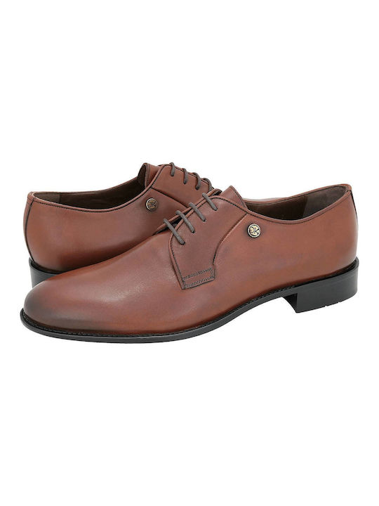 GK Uomo leather shoes in cognac color 8672W22_K - Cognac