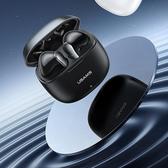 Usams XH09 Earbud Bluetooth Handsfree Ακουστικά με Θήκη Φόρτισης Μπλε